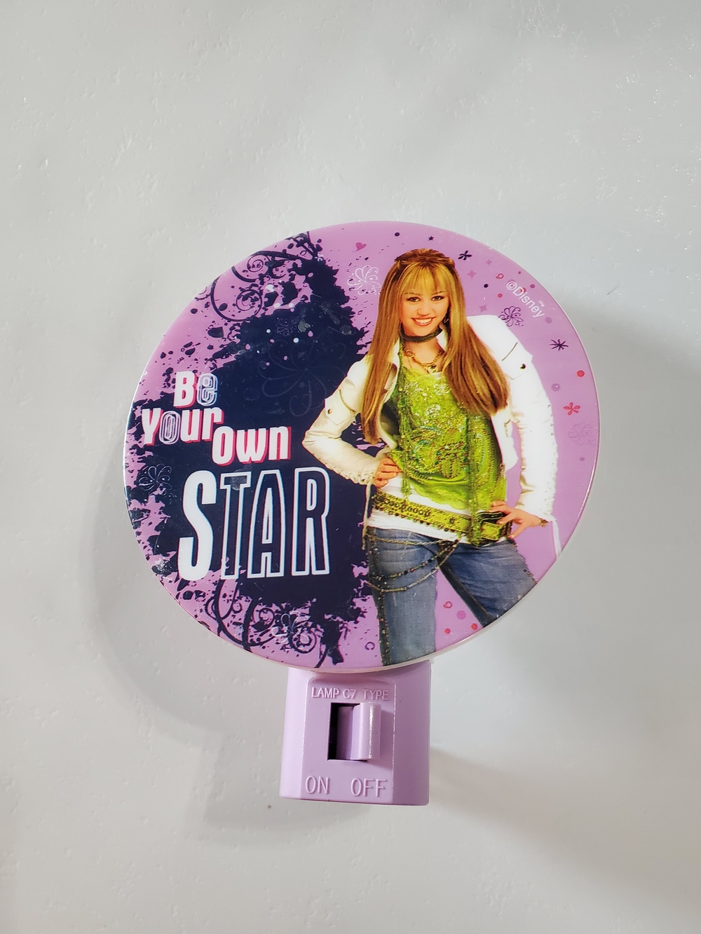 Hannah Montana "Be Your Own Star" Night Light